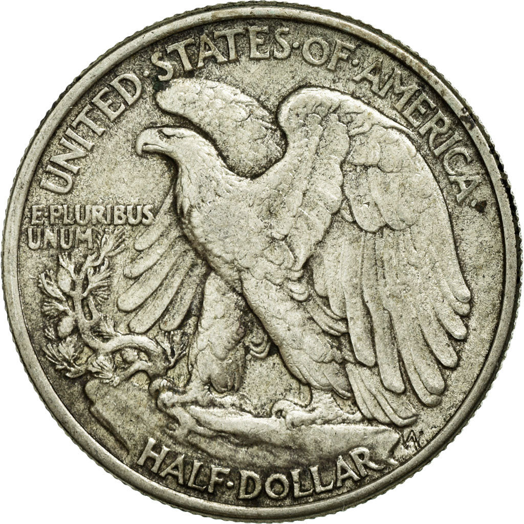 Coin, United States, Walking Liberty Half Dollar, Half Dollar, 1943, U.S. Mint