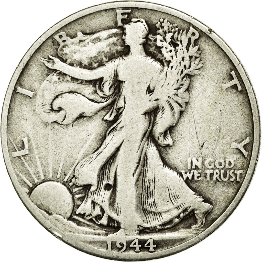 Monnaie, États-Unis, Walking Liberty Half Dollar, Half Dollar, 1944, U.S. Mint