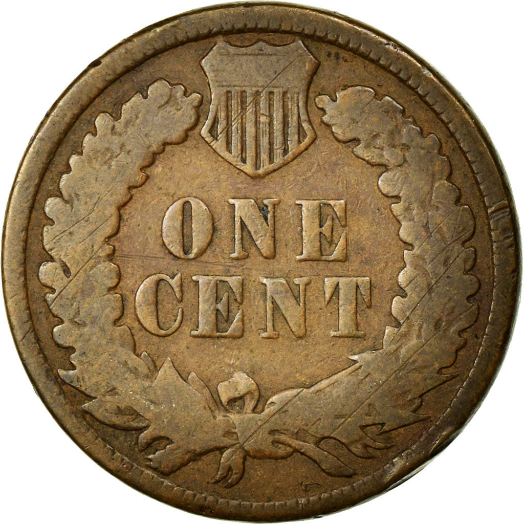 Coin, United States, Indian Head Cent, Cent, 1880, U.S. Mint, Philadelphia