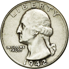 Coin, United States, Washington Quarter, Quarter, 1942, U.S. Mint, Philadelphia