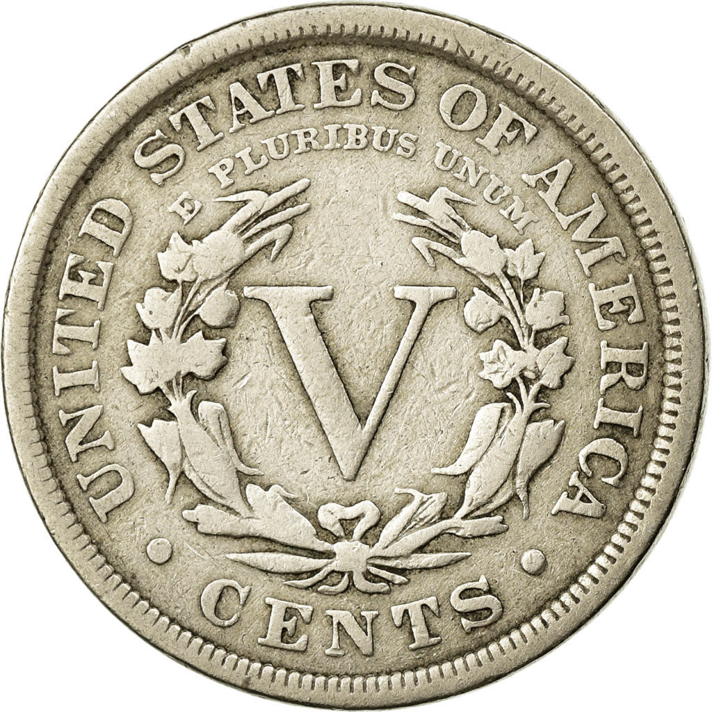 Monnaie, États-Unis, Liberty Nickel, 5 Cents, 1894, U.S. Mint, Philadelphie