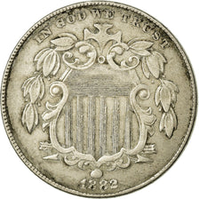 Monnaie, États-Unis, Shield Nickel, 5 Cents, 1882, U.S. Mint, Philadelphie