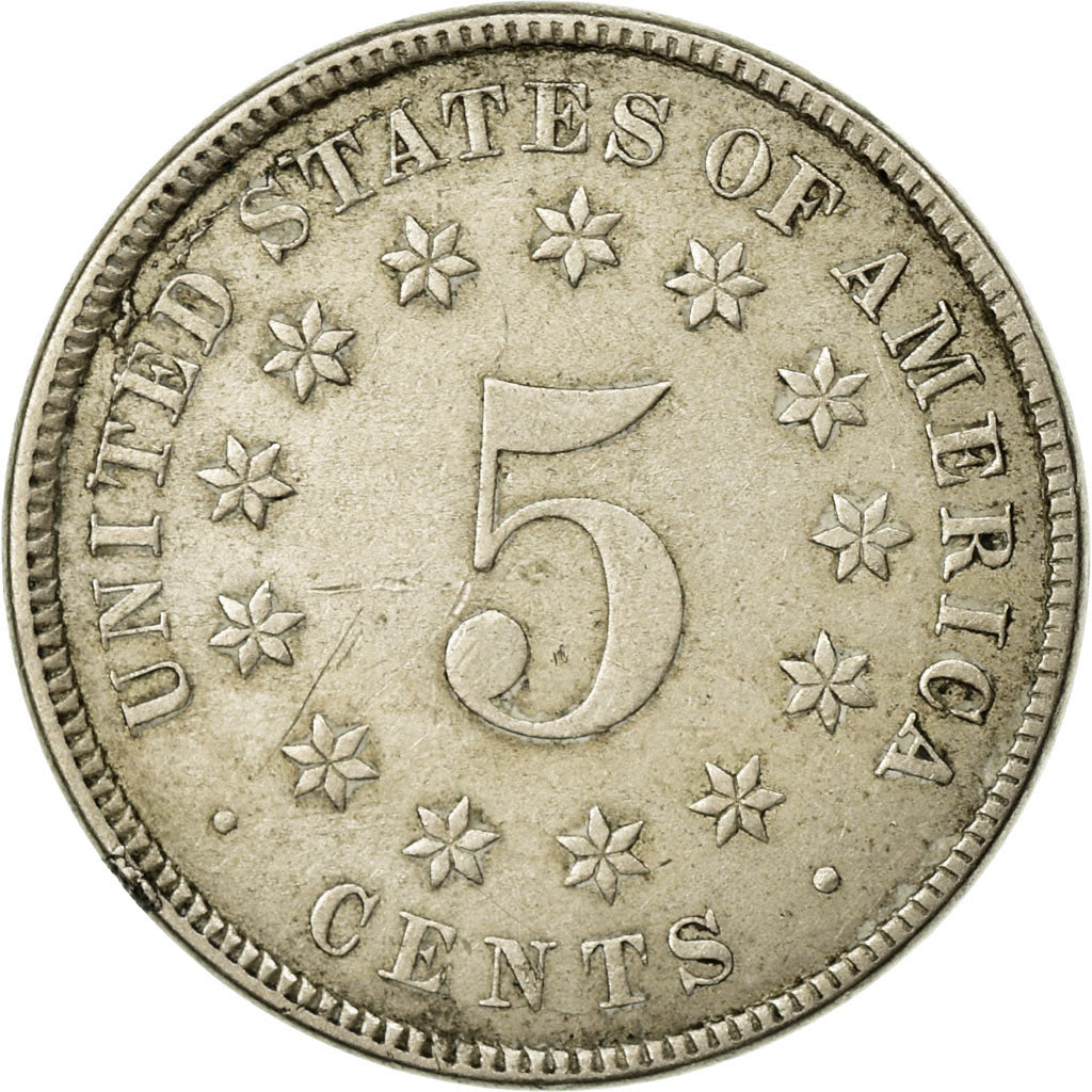 Monnaie, États-Unis, Shield Nickel, 5 Cents, 1882, U.S. Mint, Philadelphie