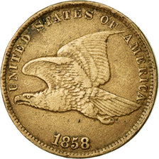 Coin, United States, Flying Eagle Cent, Cent, 1858, U.S. Mint, Philadelphia
