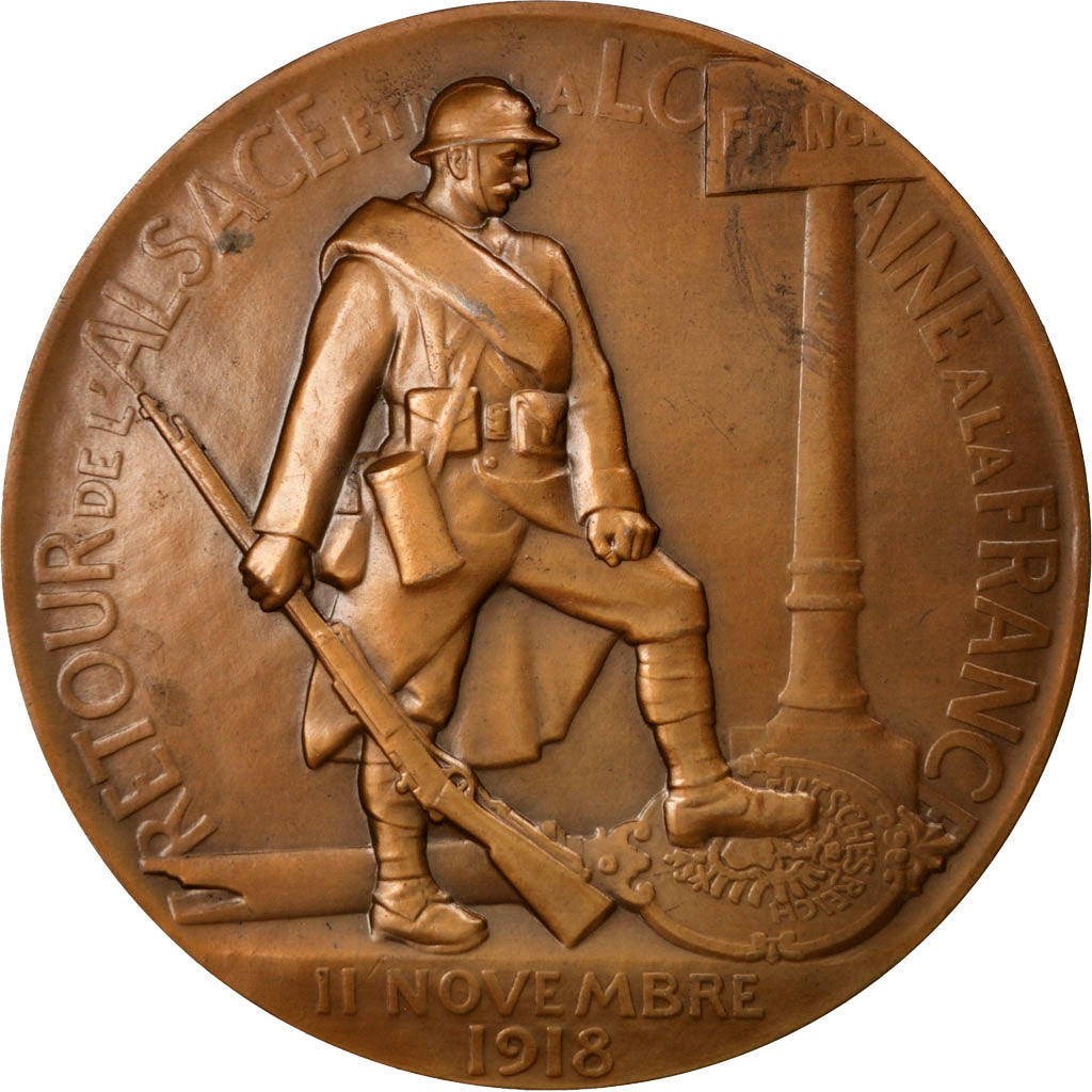 FRANCE, History, French Fifth Republic, Medal, MS(60-62), Bronze, 67, 138.00