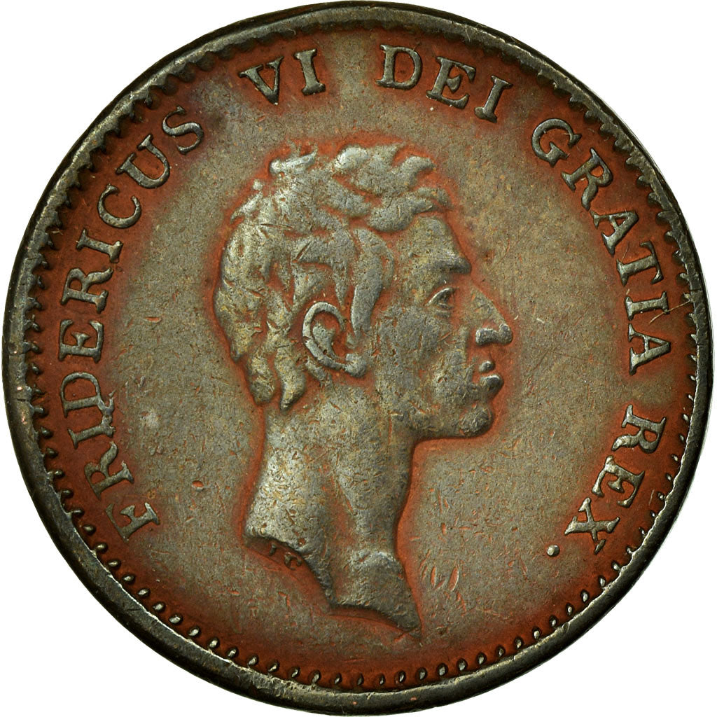 Coin, Denmark, Frederik VI, Rigsbankskilling, 1813, Copenhagen, EF(40-45)