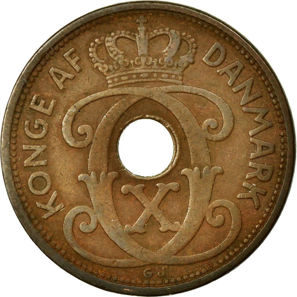 Monnaie, Danemark, Christian X, 2 Öre, 1928, Copenhagen, TTB, Bronze, KM:827.2