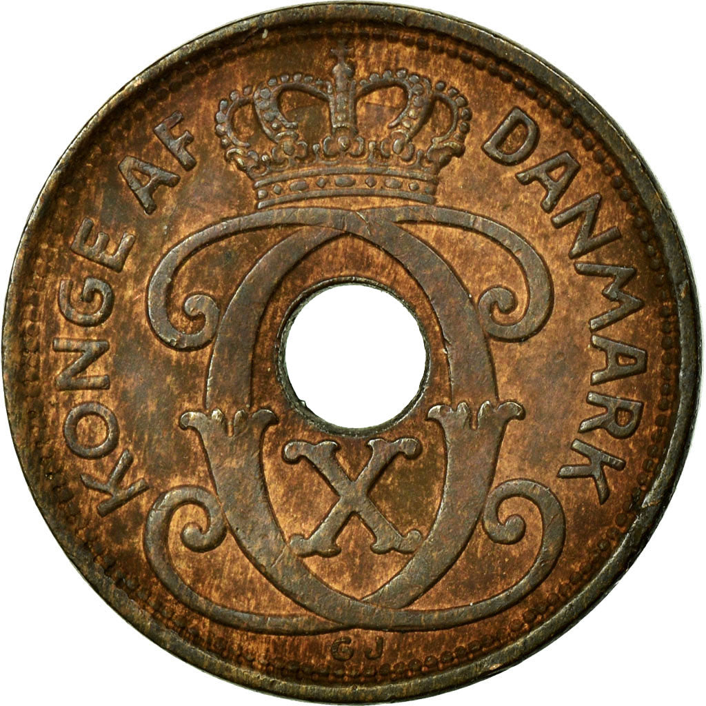 Munten, Denemarken, Christian X, Ore, 1938, Copenhagen, ZF, Bronze, KM:826.2