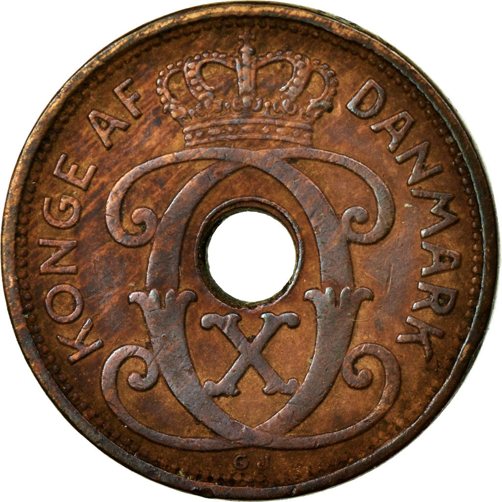 Monnaie, Danemark, Christian X, Ore, 1933, Copenhagen, TTB, Bronze, KM:826.2