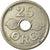Munten, Denemarken, Christian X, 25 Öre, 1938, Copenhagen, ZF, Copper-nickel
