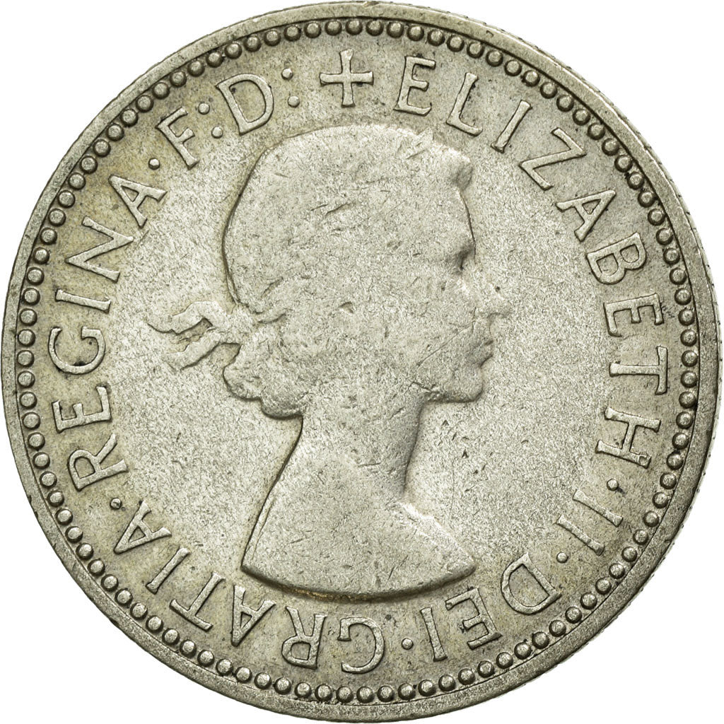 Moeda, Austrália, Elizabeth II, Shilling, 1956, Melbourne, EF(40-45), Prata