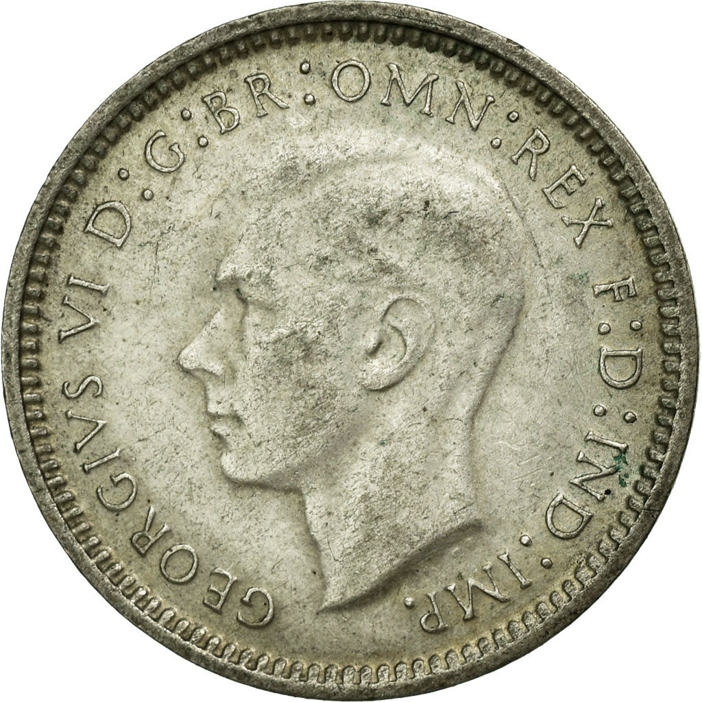 Coin, Australia, George VI, Threepence, 1948, Melbourne, EF(40-45), Silver