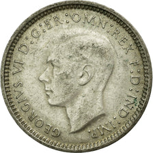 Coin, Australia, George VI, Threepence, 1948, Melbourne, EF(40-45), Silver