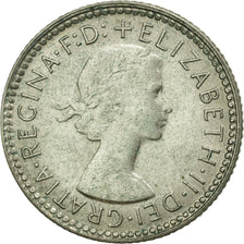 Coin, Australia, Elizabeth II, Sixpence, 1960, Melbourne, AU(55-58), Silver