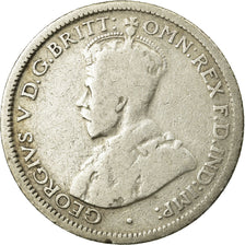 Coin, Australia, George V, Sixpence, 1925, Melbourne, EF(40-45), Silver, KM:25