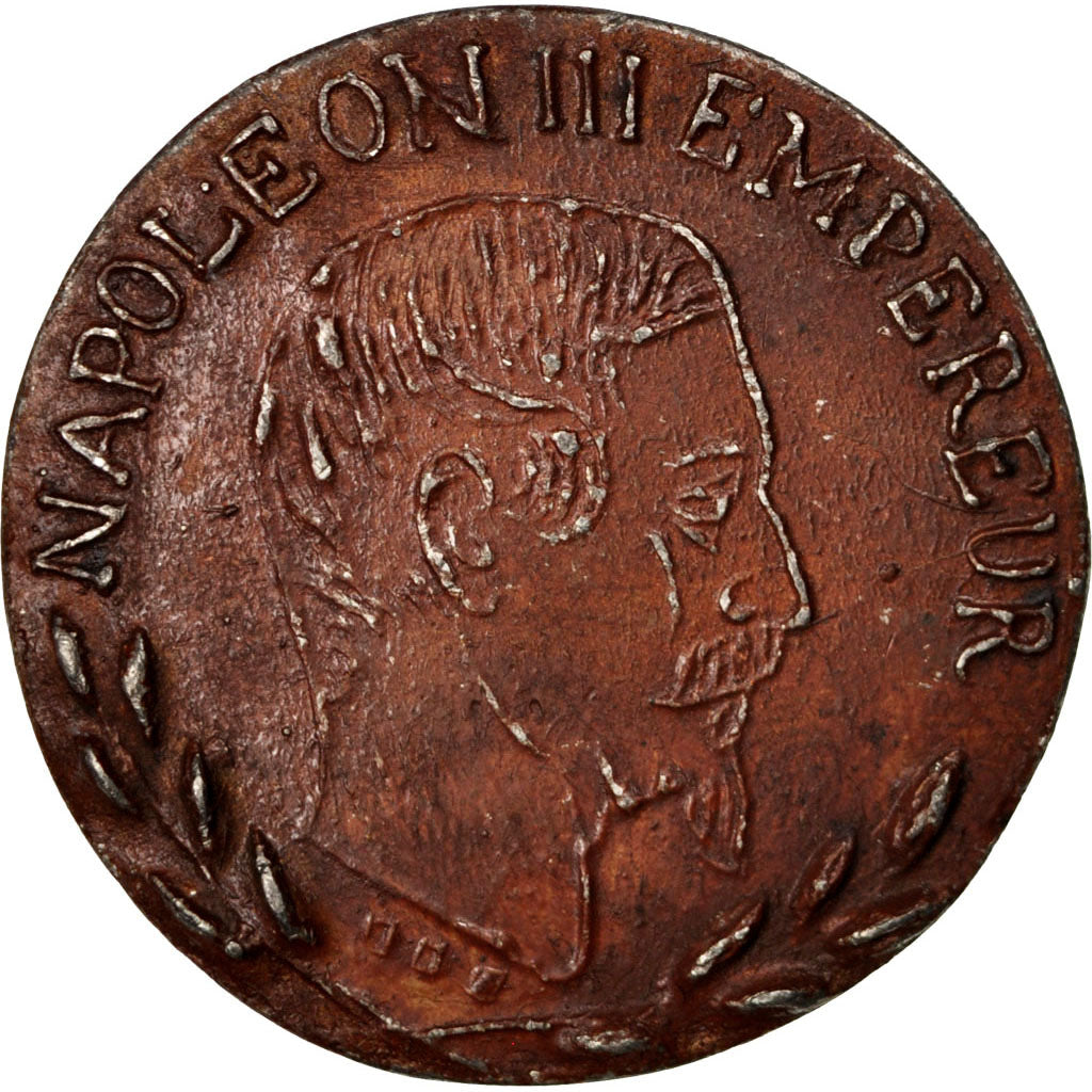 France, Medal, Second French Empire, History, AU(50-53), Tin