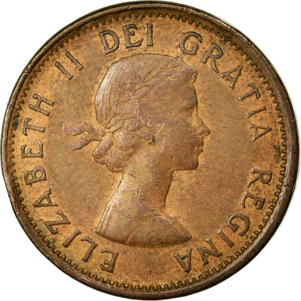 Coin, Canada, Elizabeth II, Cent, 1959, Royal Canadian Mint, Ottawa, VF(30-35)