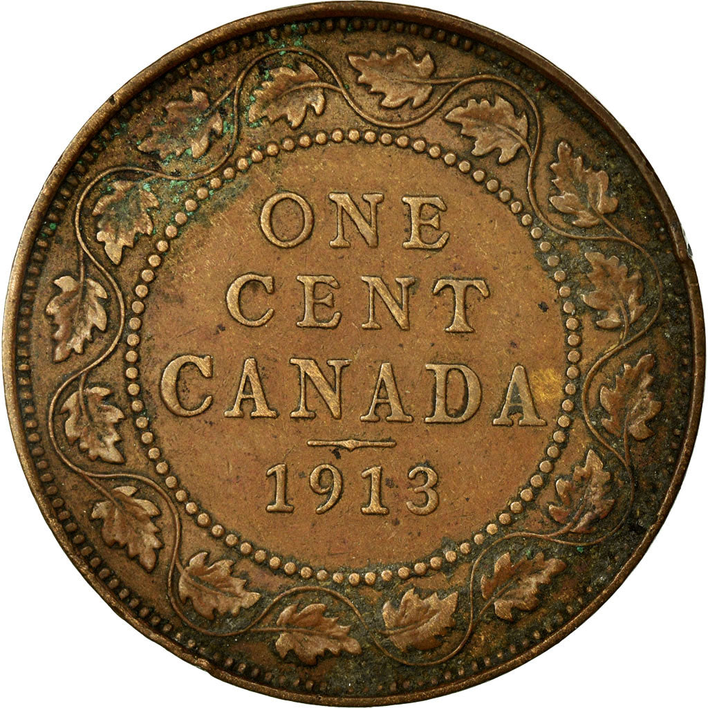 Coin, Canada, George V, Cent, 1913, Royal Canadian Mint, Ottawa, VF(20-25)