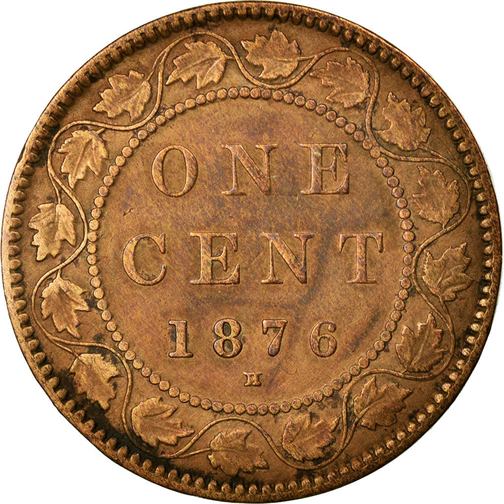 Coin, Canada, Victoria, Cent, 1876, Royal Canadian Mint, EF(40-45), Bronze, KM:7