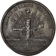 France, Medal, French Second Republic, Politics, Society, War, TTB+, Tin