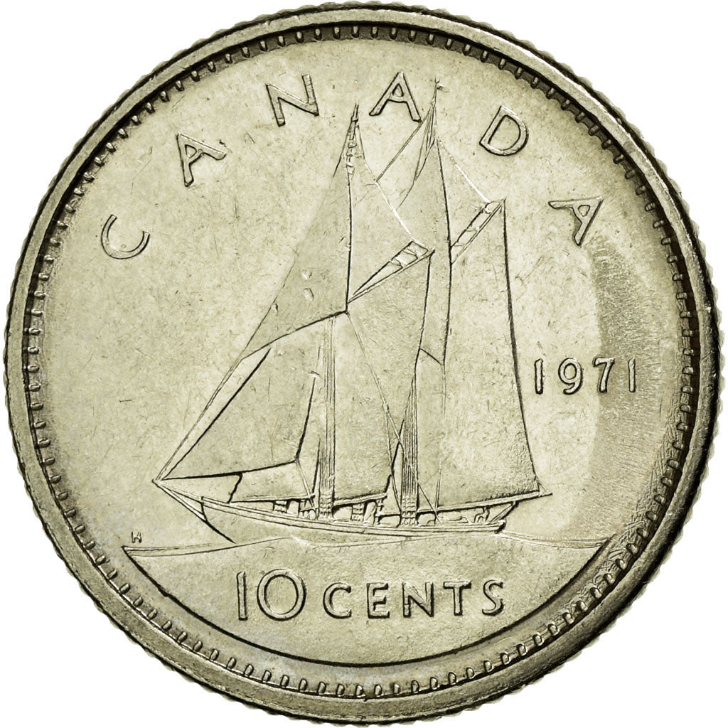Münze, Kanada, Elizabeth II, 10 Cents, 1971, Royal Canadian Mint, Ottawa, SS