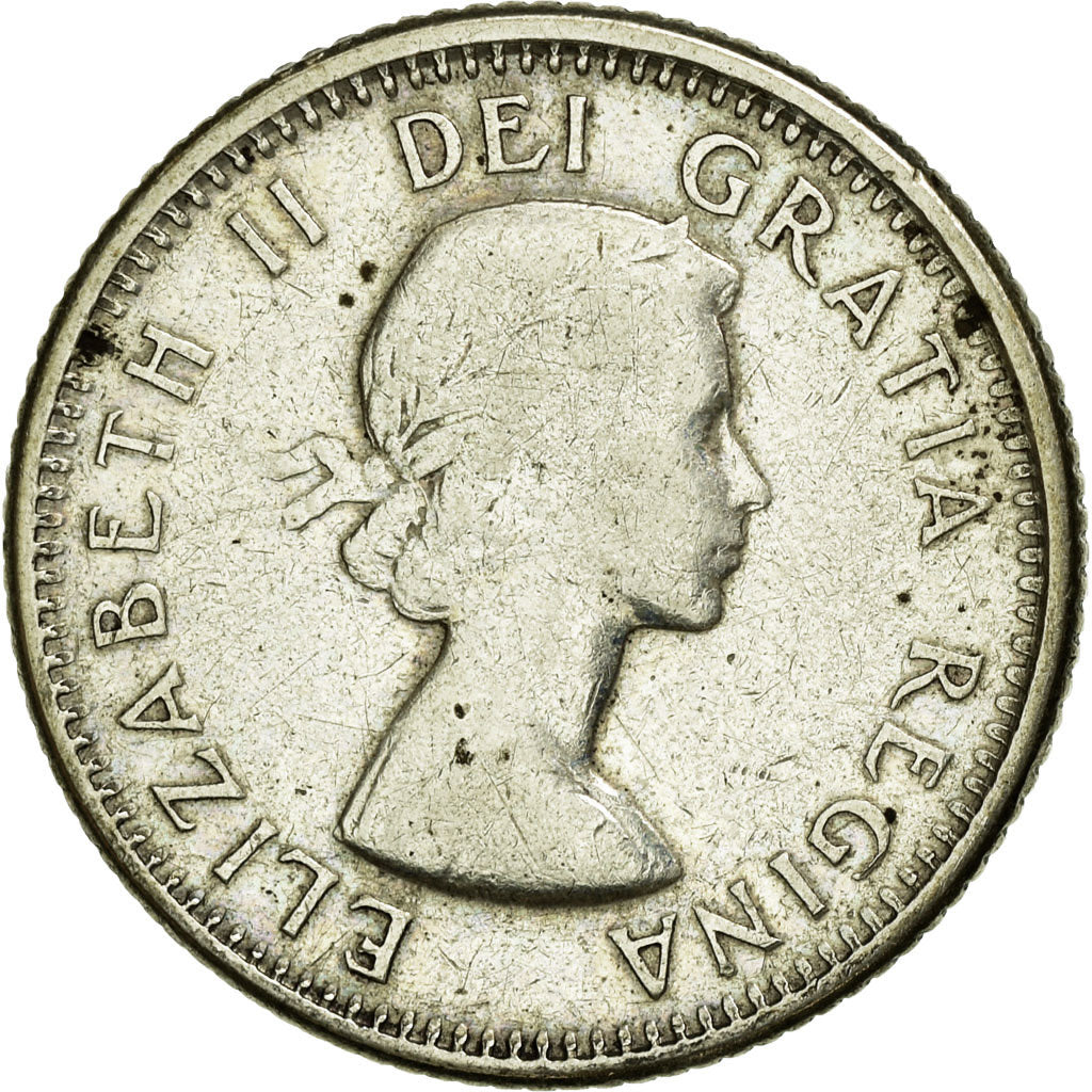 Münze, Kanada, Elizabeth II, 10 Cents, 1962, Royal Canadian Mint, Ottawa, S+