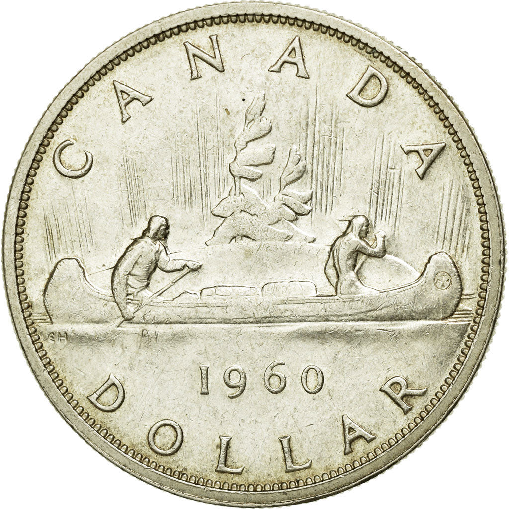 Coin, Canada, Elizabeth II, Dollar, 1960, Royal Canadian Mint, Ottawa