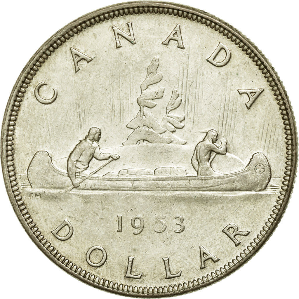 Coin, Canada, Elizabeth II, Dollar, 1953, Royal Canadian Mint, Ottawa