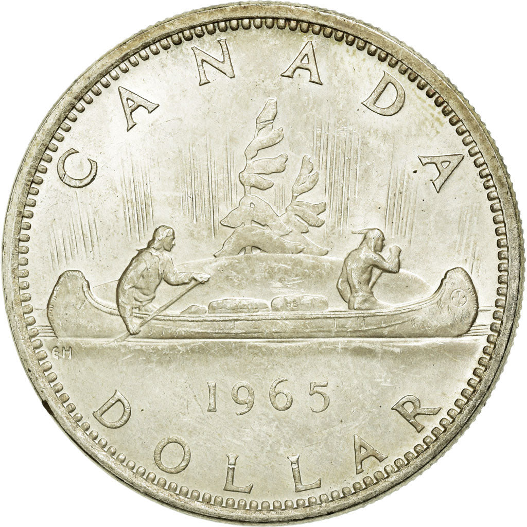 Coin, Canada, Elizabeth II, Dollar, 1965, Royal Canadian Mint, Ottawa