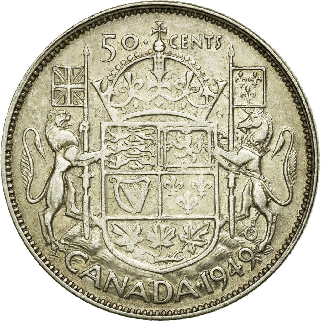Monnaie, Canada, George VI, 50 Cents, 1949, Royal Canadian Mint, Ottawa, TTB