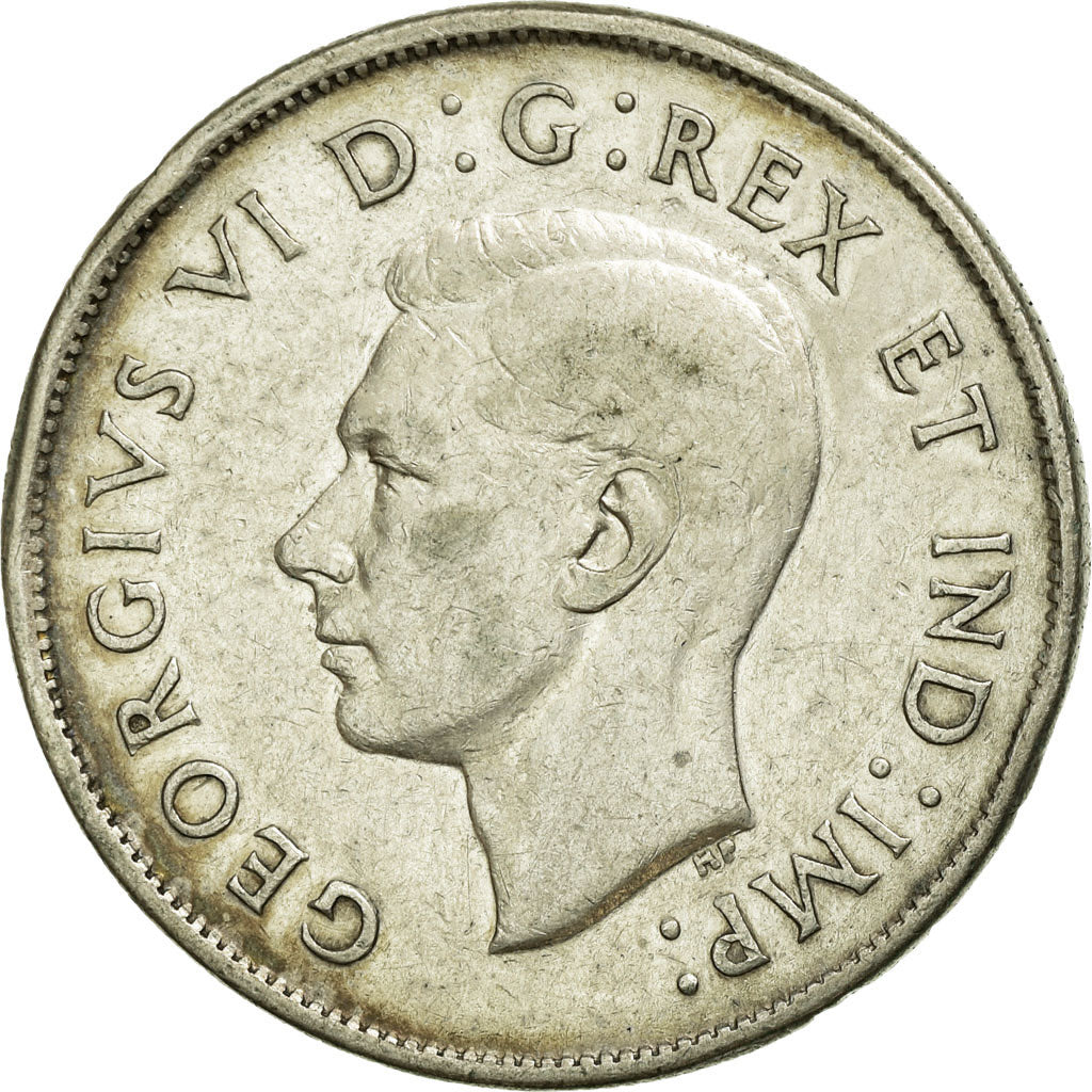Coin, Canada, George VI, 50 Cents, 1943, Royal Canadian Mint, Ottawa, EF(40-45)