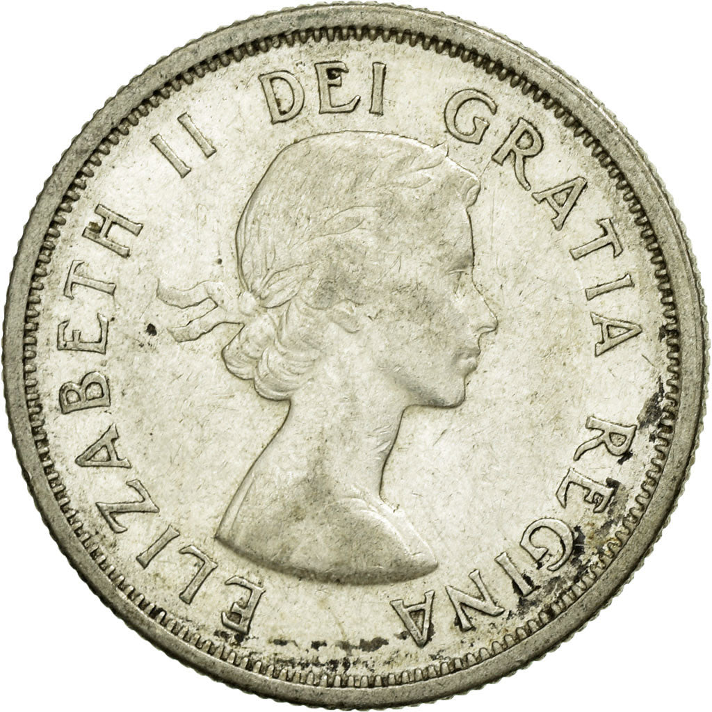 Coin, Canada, Elizabeth II, 25 Cents, 1964, Royal Canadian Mint, Ottawa