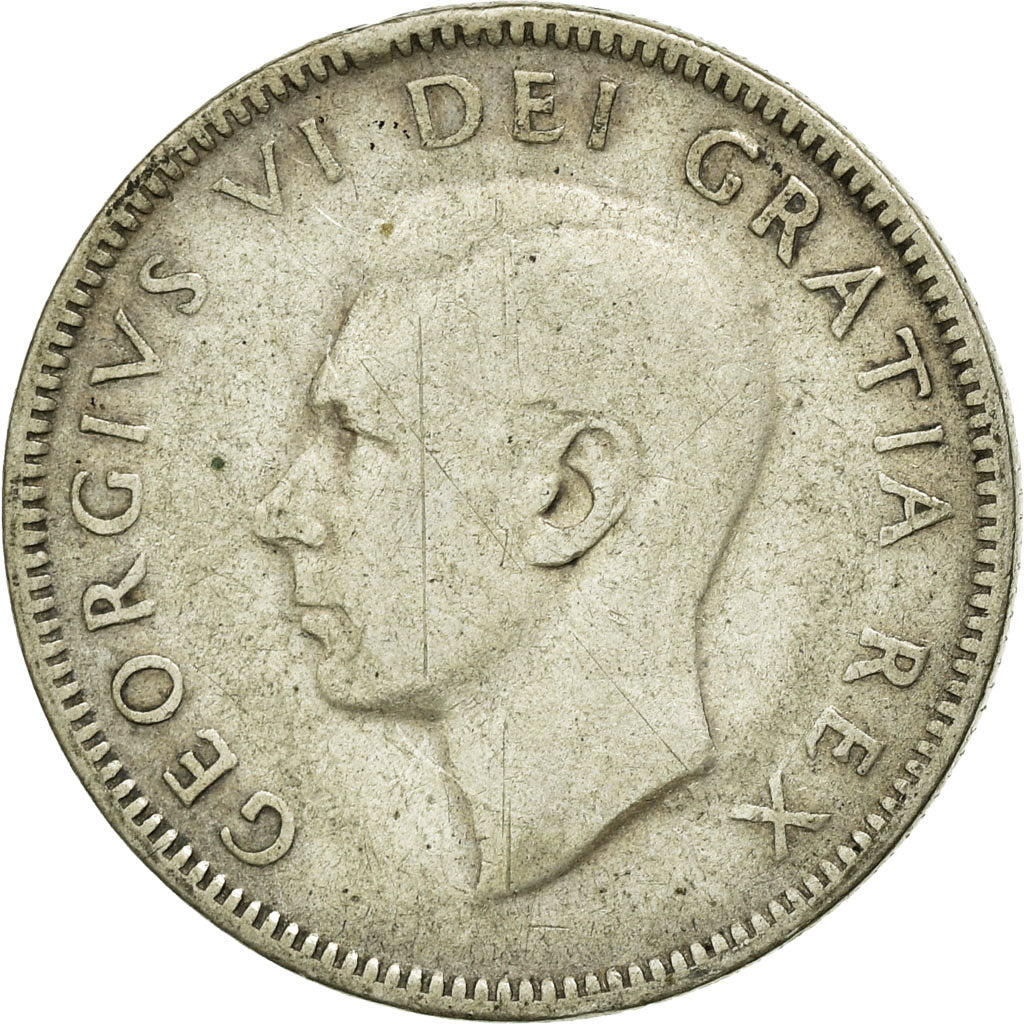 Coin, Canada, George VI, 25 Cents, 1950, Royal Canadian Mint, Ottawa, VF(30-35)
