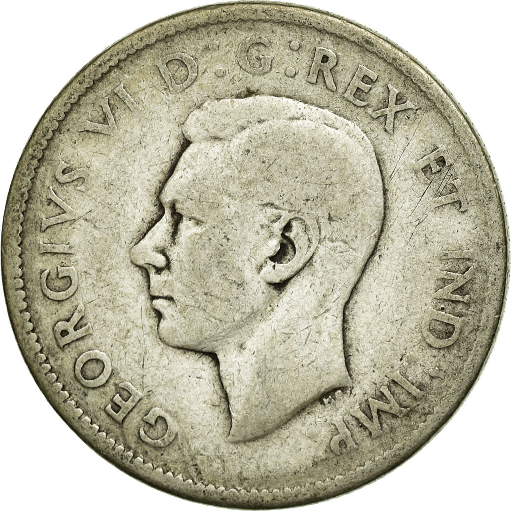 Monnaie, Canada, George VI, 25 Cents, 1945, Royal Canadian Mint, Ottawa, B