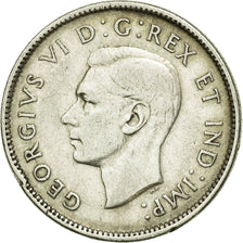 Coin, Canada, George VI, 25 Cents, 1942, Royal Canadian Mint, Ottawa, EF(40-45)