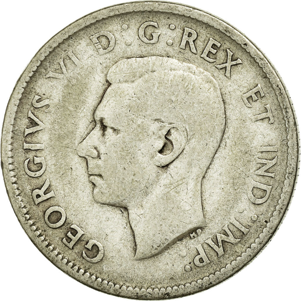 Coin, Canada, George VI, 25 Cents, 1943, Royal Canadian Mint, Ottawa, VF(20-25)