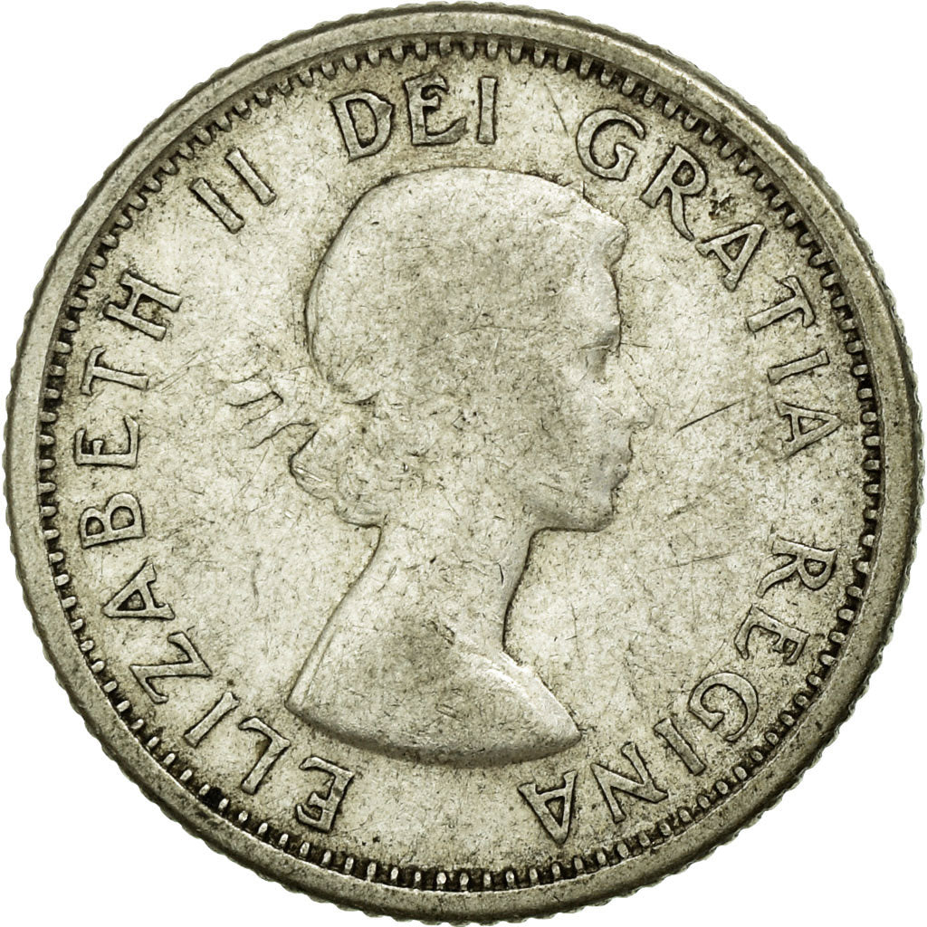 Munten, Canada, Elizabeth II, 10 Cents, 1963, Royal Canadian Mint, Ottawa, FR