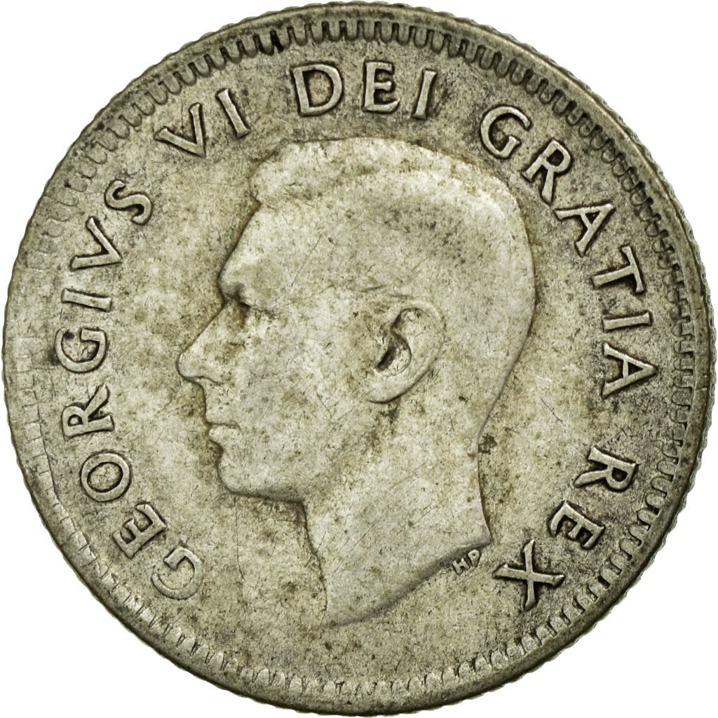 Coin, Canada, George VI, 10 Cents, 1952, Royal Canadian Mint, Ottawa, VF(30-35)