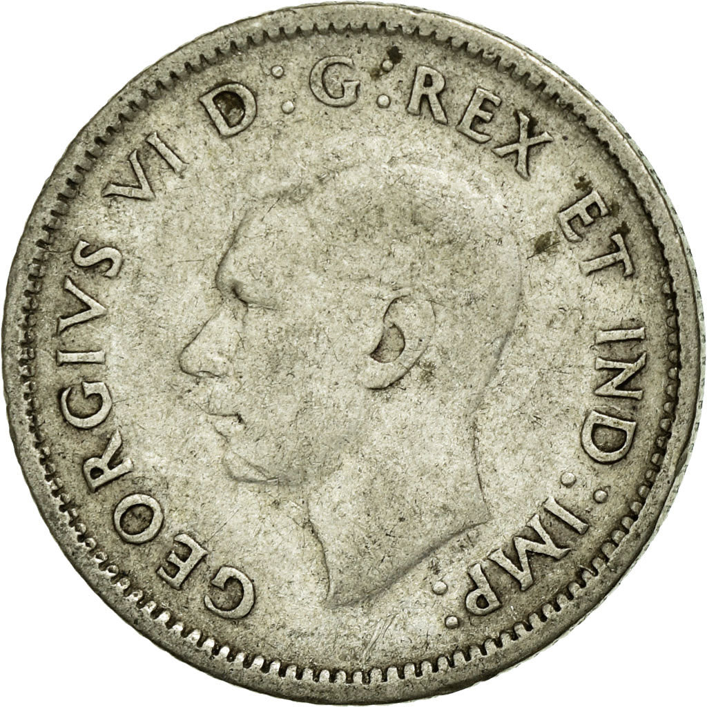 Coin, Canada, George VI, 10 Cents, 1946, Royal Canadian Mint, Ottawa, VF(20-25)