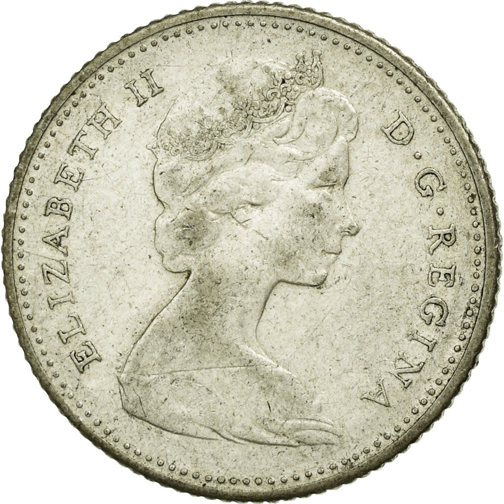 Coin, Canada, Elizabeth II, 10 Cents, 1966, Royal Canadian Mint, Ottawa