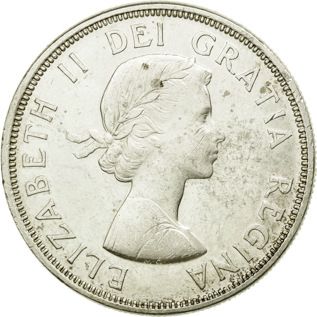 Coin, Canada, Elizabeth II, Dollar, 1964, Royal Canadian Mint, Ottawa