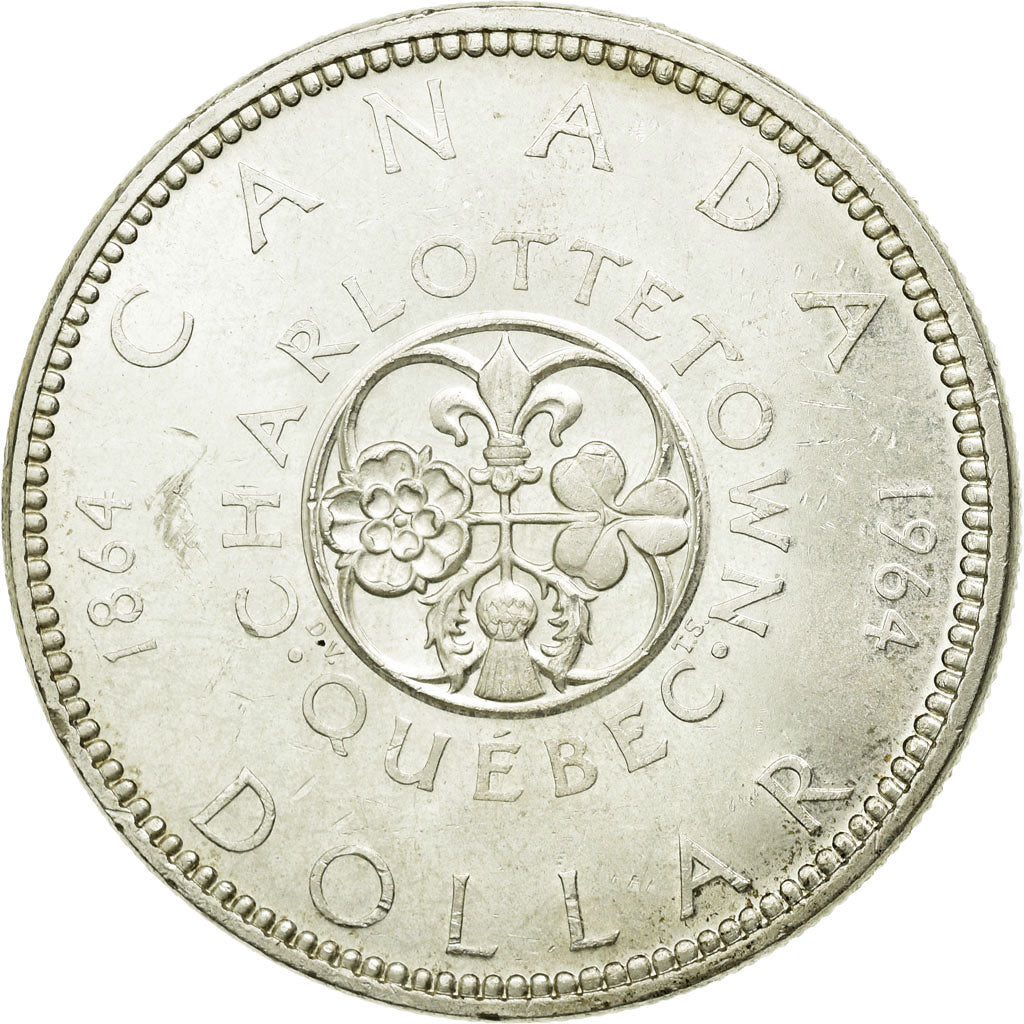 Coin, Canada, Elizabeth II, Dollar, 1964, Royal Canadian Mint, Ottawa