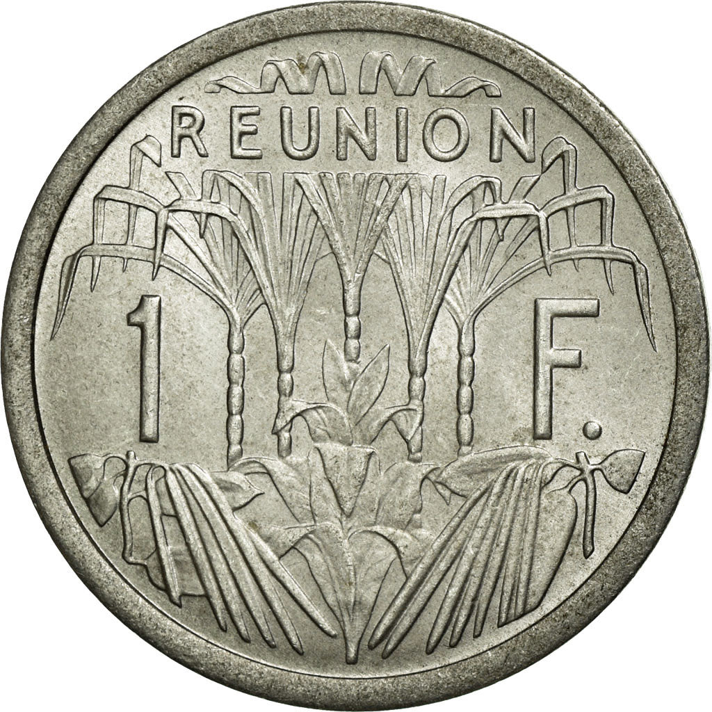 Coin, Réunion, Franc, 1969, EF(40-45), Aluminum, KM:6.1