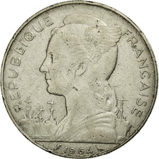 Coin, Réunion, 100 Francs, 1964, VF(30-35), Nickel, KM:13