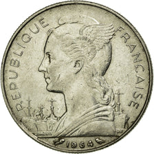 Coin, Réunion, 50 Francs, 1964, EF(40-45), Nickel, KM:12