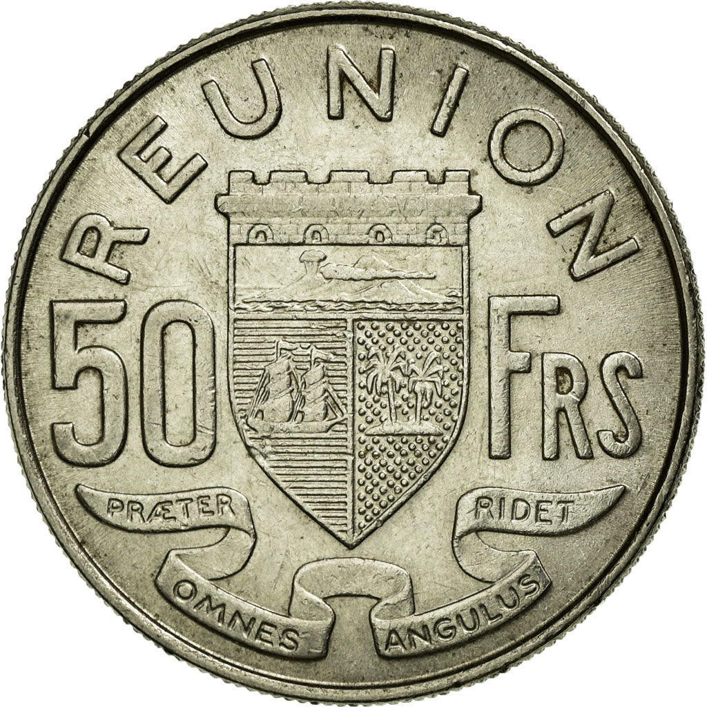 Coin, Réunion, 50 Francs, 1964, EF(40-45), Nickel, KM:12