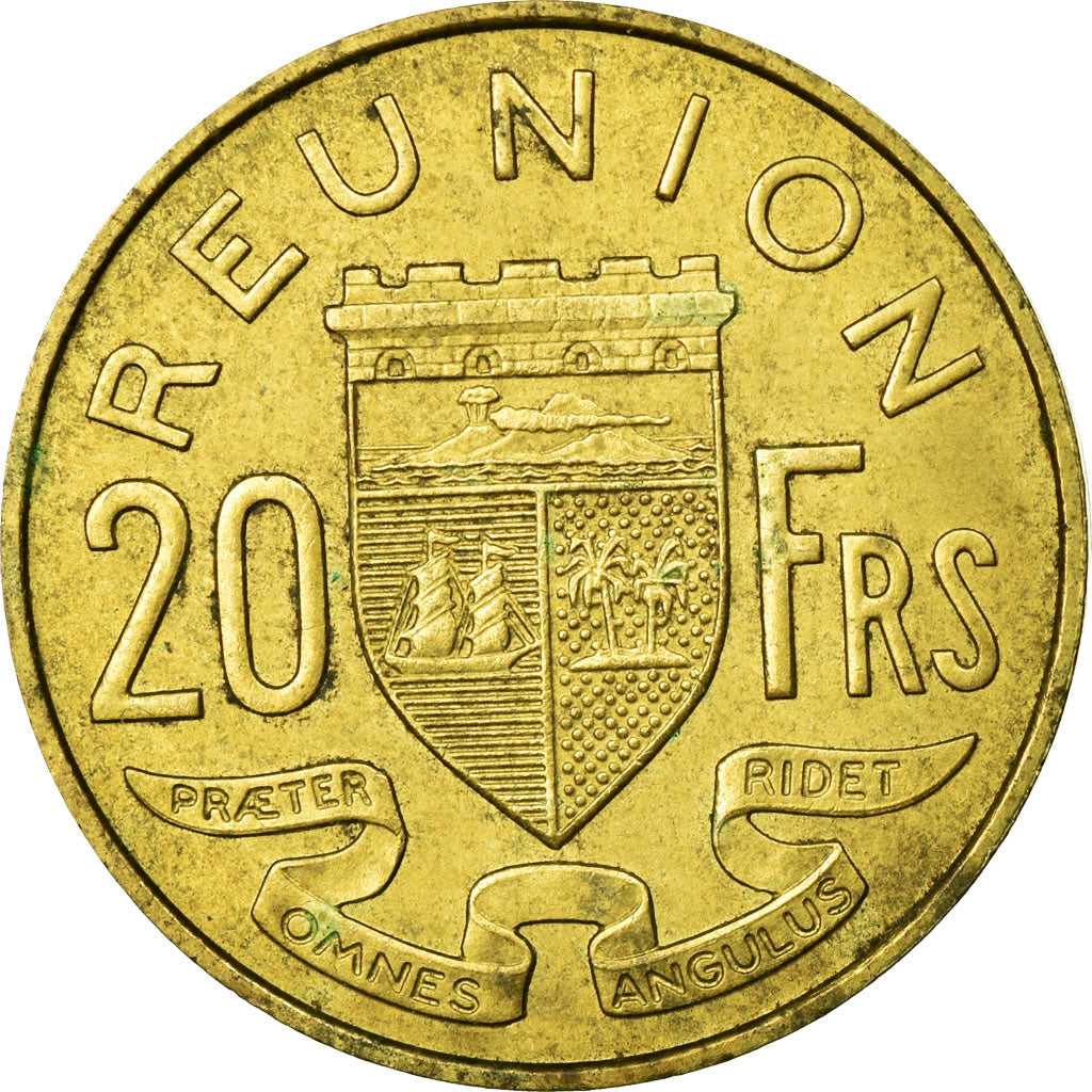 Coin, Réunion, 20 Francs, 1961, VF(30-35), Aluminum-Bronze, KM:11