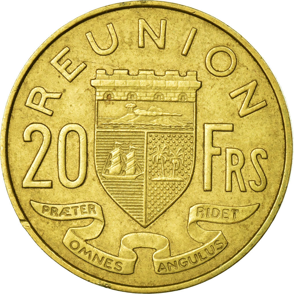 Coin, Réunion, 20 Francs, 1964, EF(40-45), Aluminum-Bronze, KM:11