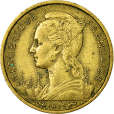 Coin, Réunion, 10 Francs, 1955, VF(30-35), Aluminum-Bronze, KM:10