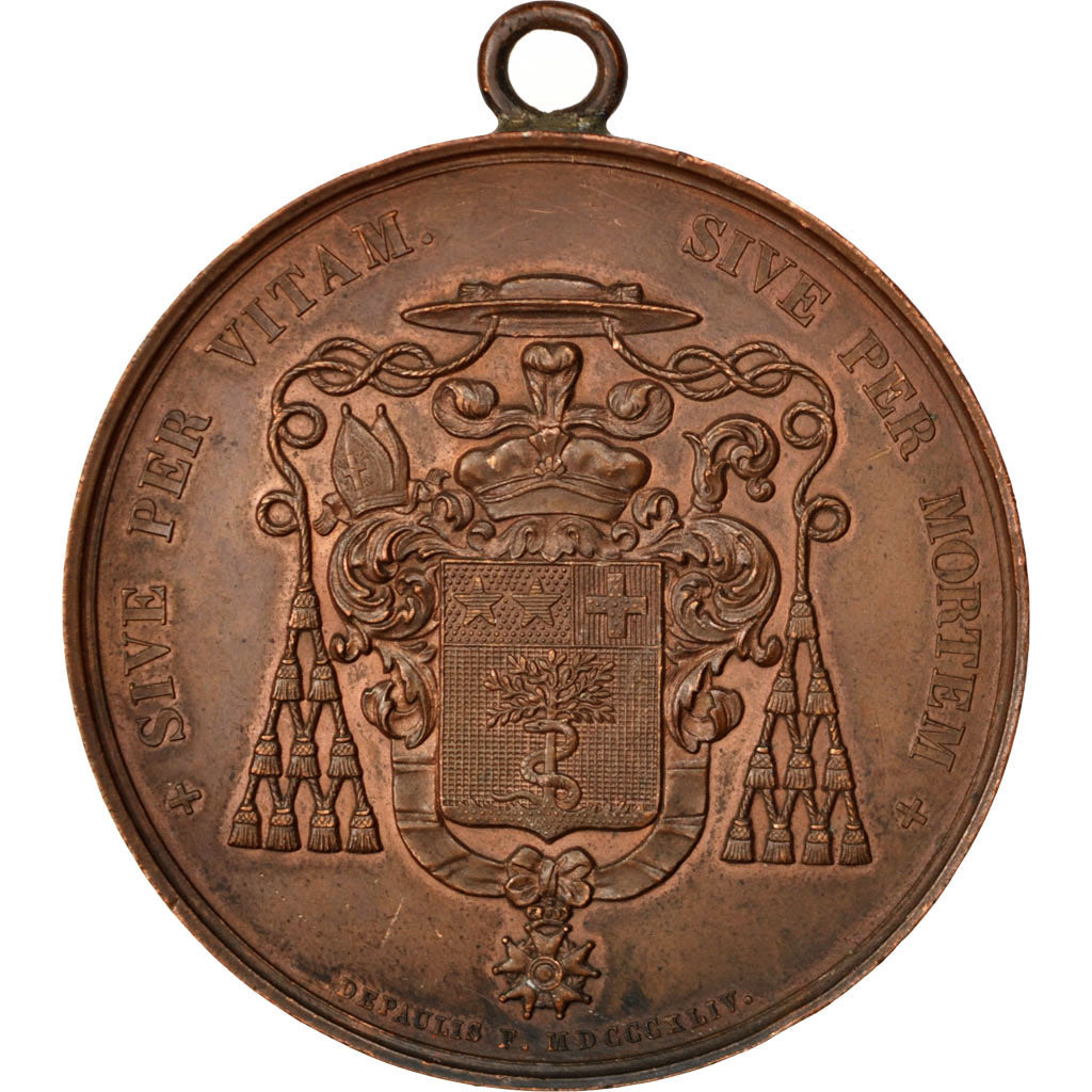 FRANCE, Religions & beliefs, Louis Philippe I, Medal, AU(50-53), Copper, 53,...